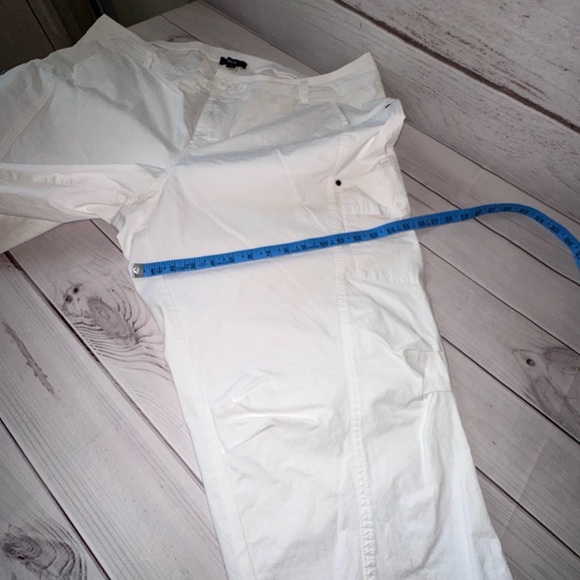 Ellos Women’s White Cargo Capri Pants - Size 26 Lightweight Summer Beach Vacay - Picture 7 of 7